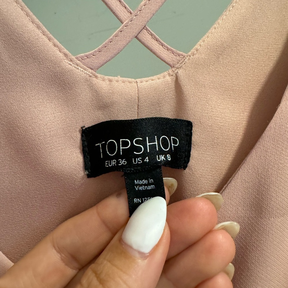 Topshop, blush pink mini dress